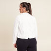 Blouson ajusté boutonné ecru femme