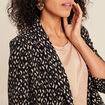 Veste tailleur cintrée noir femme