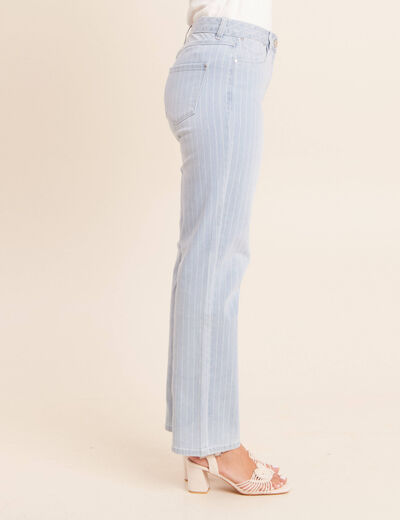 Jean coupe droite taille standard blanc femme
