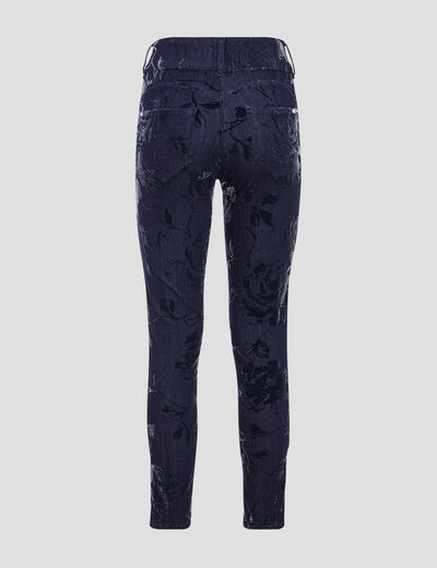 Jean ajusté taille standard denim brut femme