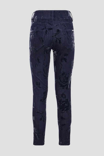 Jean ajusté taille standard denim brut femme