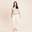 Chemise manches courtes blanc femme