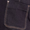 Jupe courte trap&egrave;ze en jean denim brut femme