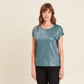 t shirt manches courtes vert femme T-shirt manches courtes vert femme