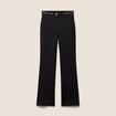 Pantalon bootcut maille taille standard noir femme