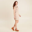 Robe droite r&eacute;versible taupe femme