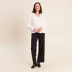 Pantalon taille haute noir femme