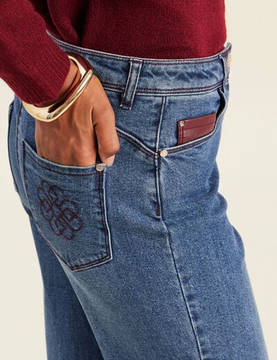 Jean standard denim stone femme