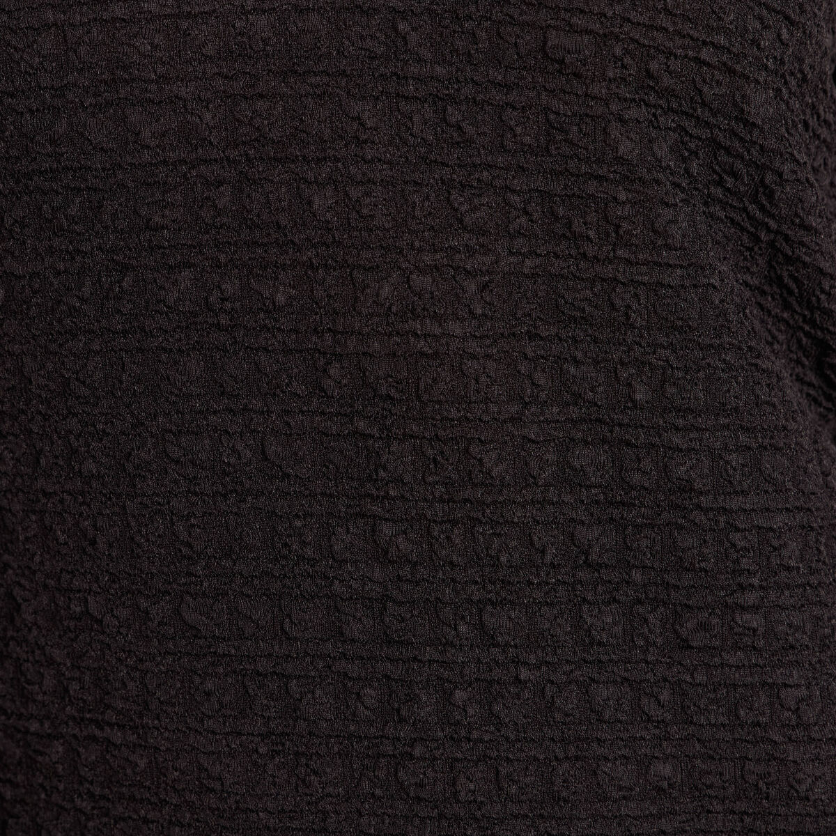Robe col v manches longues noir femme