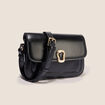 Sac port&eacute; &eacute;paule doubl&eacute; noir femme