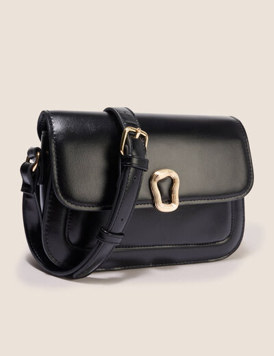 Sac port&eacute; &eacute;paule doubl&eacute; noir femme