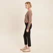 Pantalon droit 5 poches noir femme