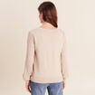 Pull manches longues couleur or femme