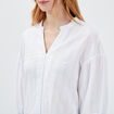 Blouse manches 3/4 ecru femme