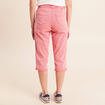 Pantacourt coupe mom rose vif femme