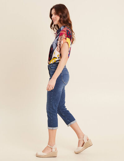 Pantalon magique l'unique denim double stone femme