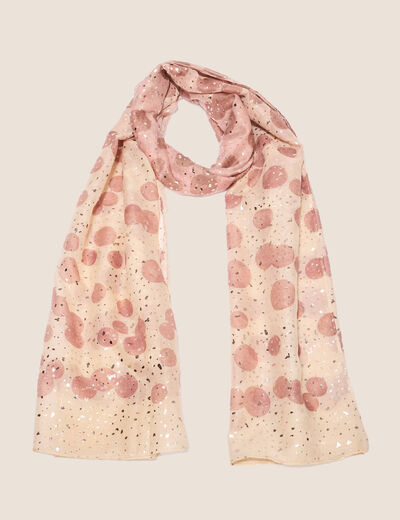 Foulard vieux rose femme