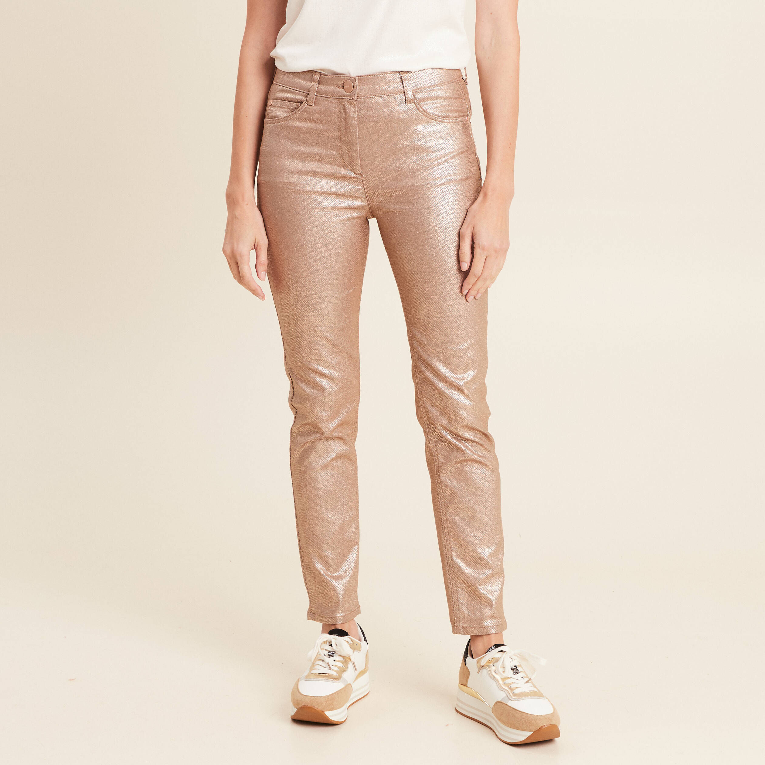 Pantalon enduit Femme Vib s