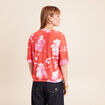 Blouse manches courtes rouge femme