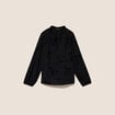 Blouse fluide manches longues noir femme