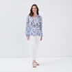 Chemise manches longues blanc femme