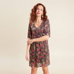 Robe évasée sequins multicolore femme
