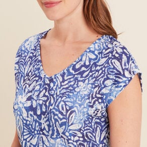 t shirt manches courtes bleu femme T-shirt manches courtes bleu femme