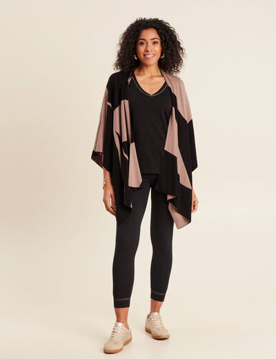 Pantalon legging 7/8ème noir femme