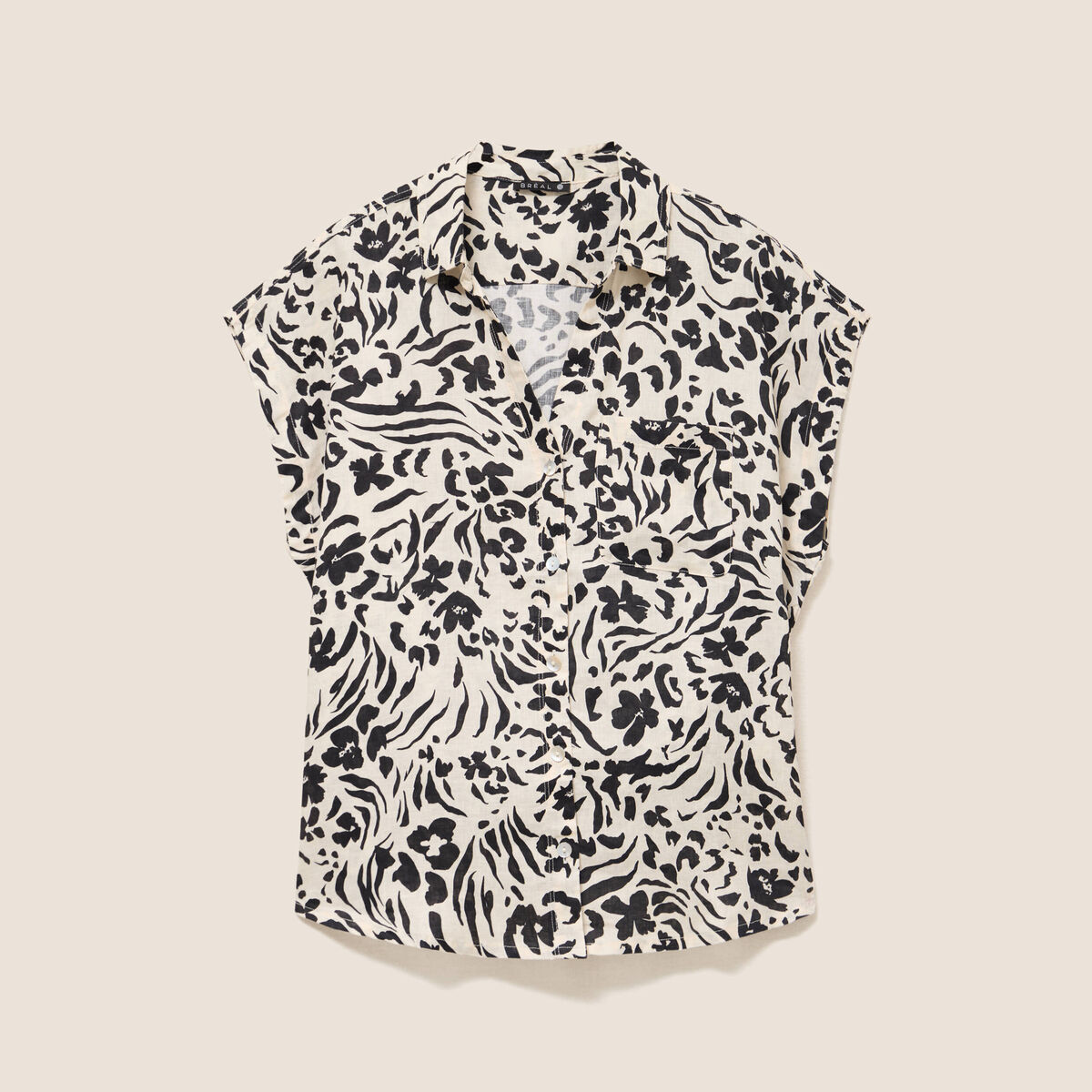 Chemise sans manches blanc femme