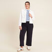 Blouson ajusté boutonné ecru femme