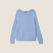 Pull manches longues bleu ciel femme