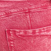Jean coupe droite taille bascul&eacute;e rose fushia femme