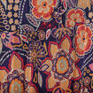 Robe évasée manches 3/4 violet femme