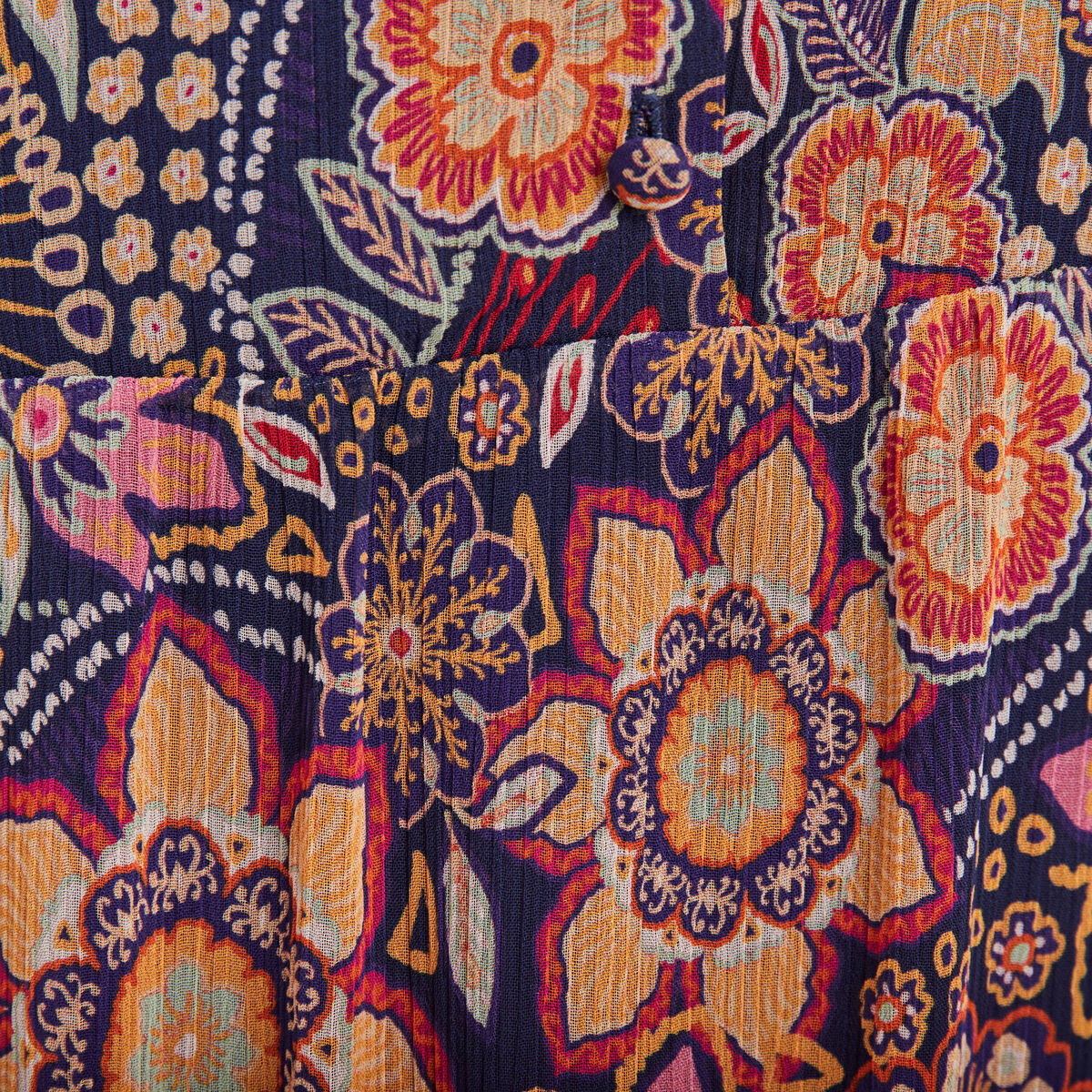 Robe évasée manches 3/4 violet femme