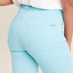 Pantalon léger taille standard 7/8ème bleu femme