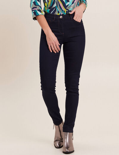 Jeans léger taille standard long denim brut femme