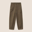 Pantalon boyfriend vert kaki femme