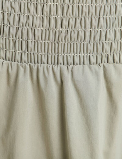 Jupe taille haute vert clair femme