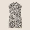Robe droite zipp&eacute;e blanc femme
