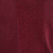 Pull manches longues bordeaux femme