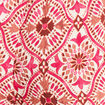 Pantalon large taille haute rose femme