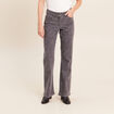 Jean bootcut longueur standard denim gris femme