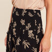 Jupe avec broderie noir femme
