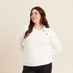 T-shirt manches longues ecru femme