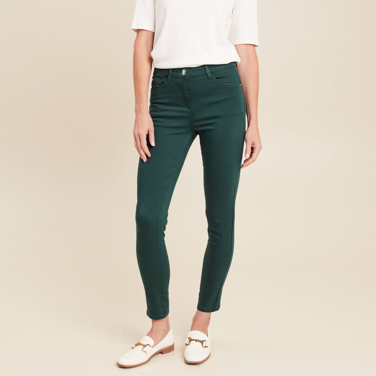 Pantalon magique Le L&eacute;ger coupe ajust&eacute;e vert fonc&eacute; femme