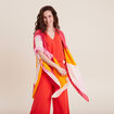 Kimono long fluide multicolore femme