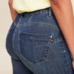 Jean coupe ajust&eacute;e long denim brut femme