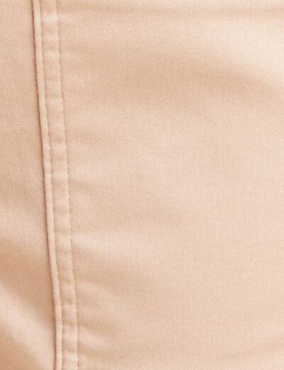 Pantalon droit réversible taupe femme