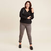 Sweat à capuche noir femme