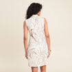 Robe droite en jean beige femme